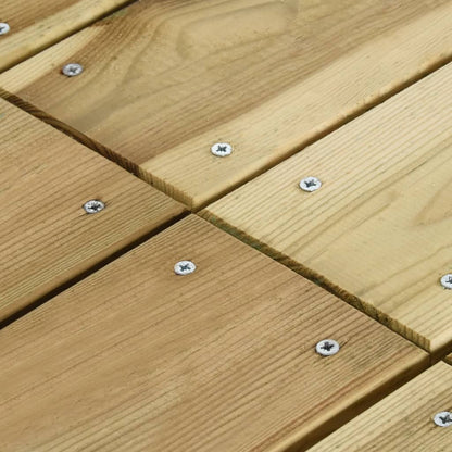 vidaXL Salon de jardin 5 pcs en bois de pin imprégné