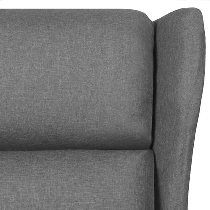 vidaXL Fauteuil relax Gris clair Tissu