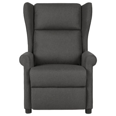 vidaXL Fauteuil de relaxation gris foncé en tissu