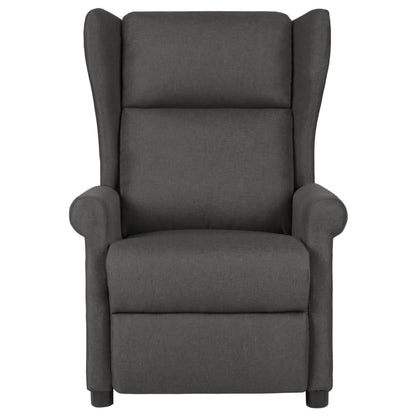 vidaXL Fauteuil de relaxation gris foncé en tissu