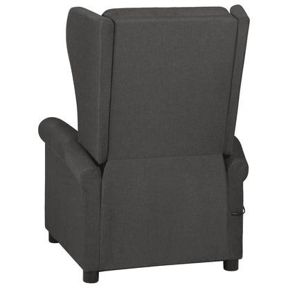 vidaXL Fauteuil de relaxation gris foncé en tissu