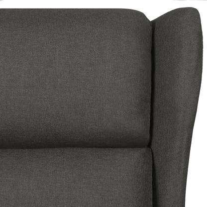 vidaXL Fauteuil de relaxation gris foncé en tissu