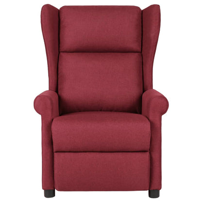 vidaXL Relaxsessel Weinrot Stoff