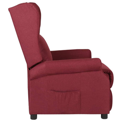 vidaXL Relaxsessel Weinrot Stoff