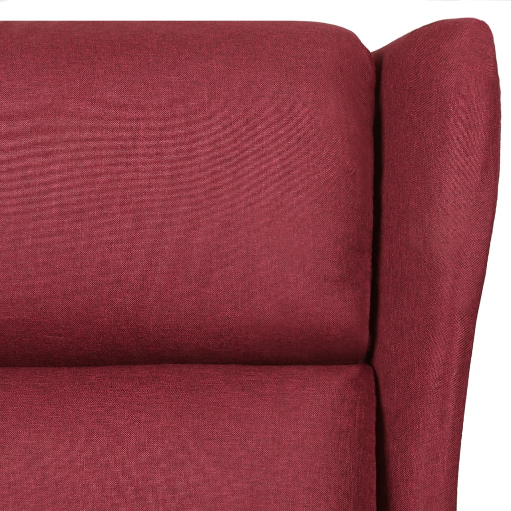 vidaXL Relaxsessel Weinrot Stoff