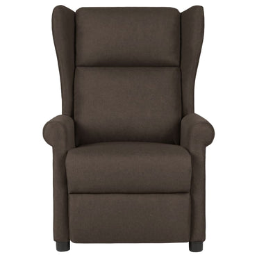 vidaXL Fauteuil relax marron foncé en tissu