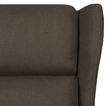vidaXL Fauteuil relax marron foncé en tissu