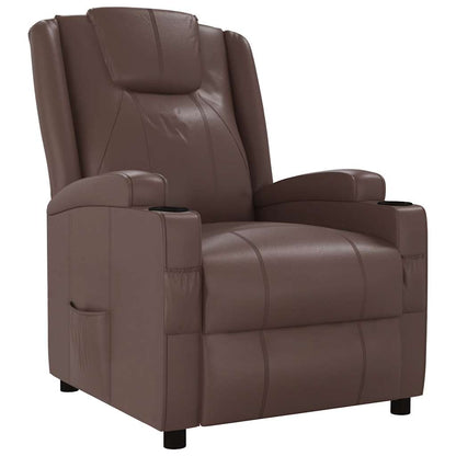 vidaXL Fauteuil relax marron similicuir