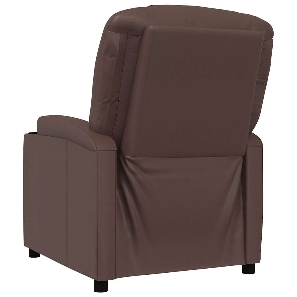 vidaXL Fauteuil relax marron similicuir