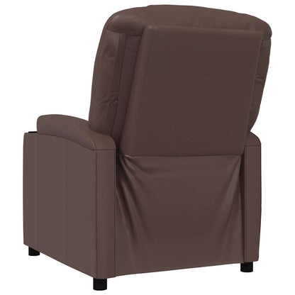 vidaXL Fauteuil relax marron similicuir