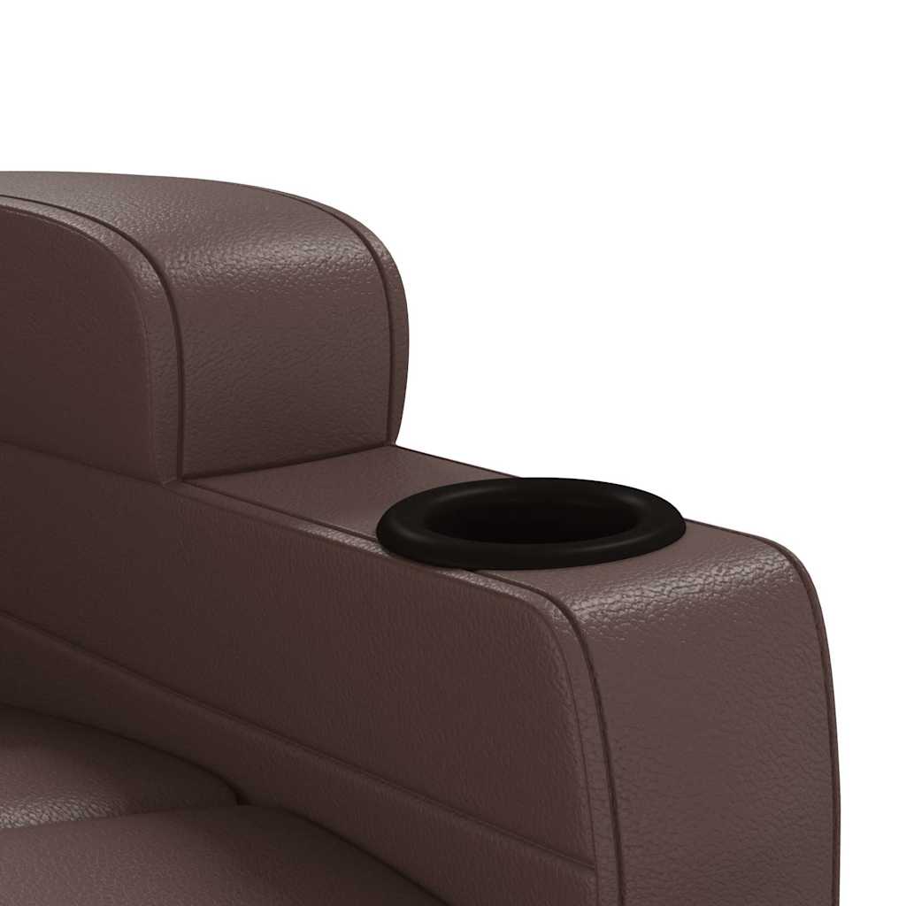 vidaXL Fauteuil relax marron similicuir