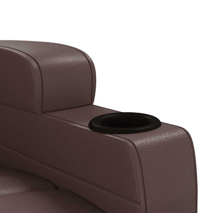 vidaXL Fauteuil relax marron similicuir
