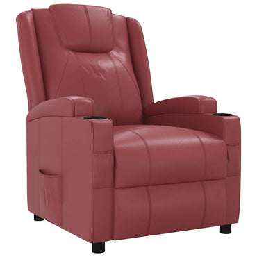 vidaXL Fauteuil relax bordeaux en similicuir