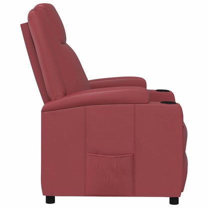 vidaXL Fauteuil relax bordeaux en similicuir