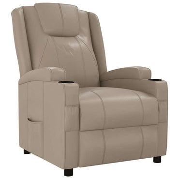 vidaXL Fauteuil relax marron cappuccino en similicuir