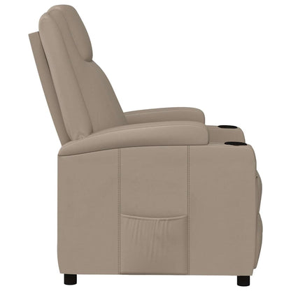 vidaXL Fauteuil relax marron cappuccino en similicuir