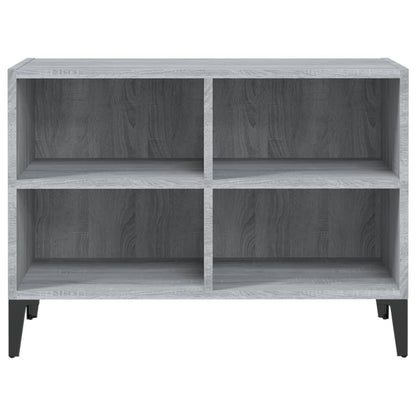 vidaXL TV-Schrank mit Metallbeinen Grau Sonoma 69,5x30x50 cm
