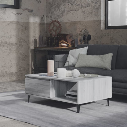 vidaXL Couchtisch Grau Sonoma 90x60x35 cm Holzwerkstoff