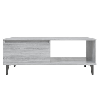 vidaXL Couchtisch Grau Sonoma 90x60x35 cm Holzwerkstoff