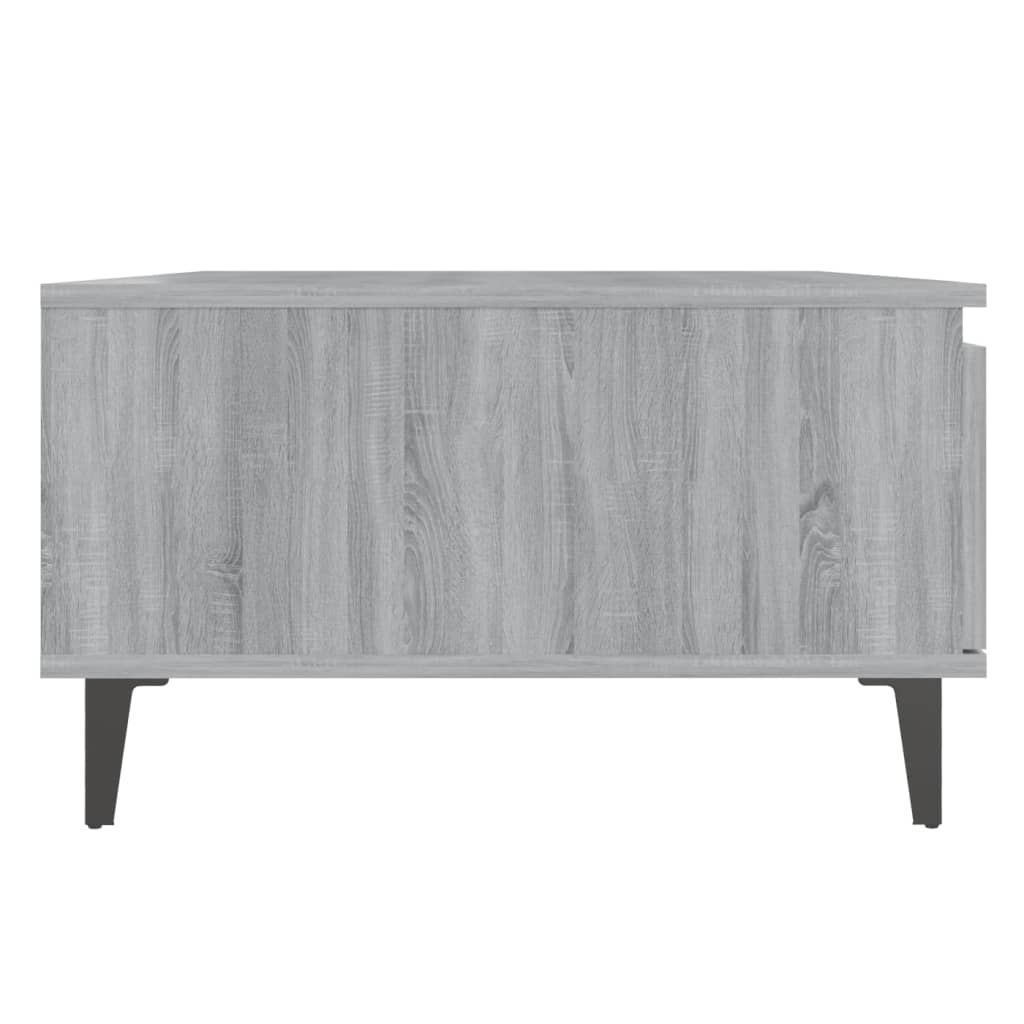 vidaXL Couchtisch Grau Sonoma 90x60x35 cm Holzwerkstoff