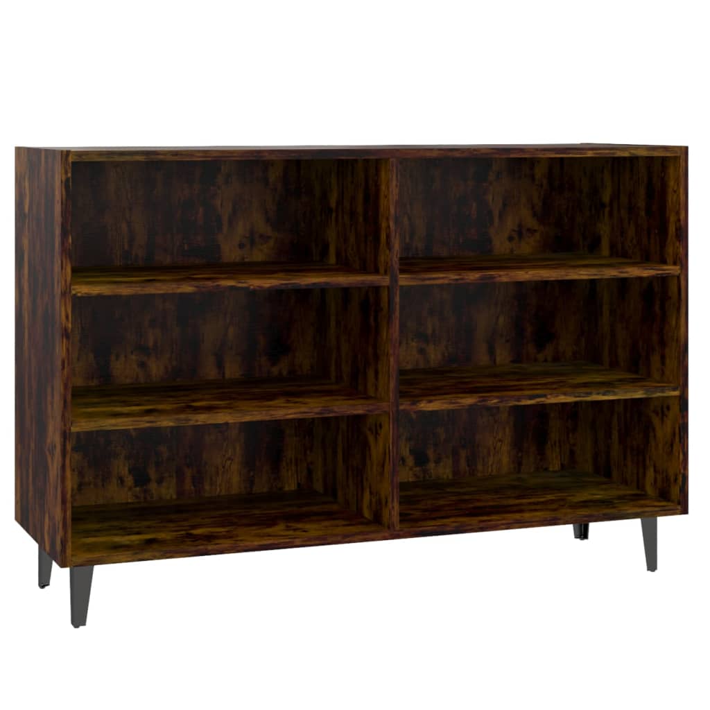 vidaXL Bahut chêne fumé 103,5x35x70 cm bois d'ingénierie
