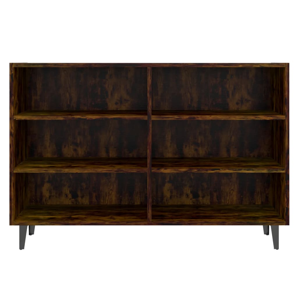 vidaXL Bahut chêne fumé 103,5x35x70 cm bois d'ingénierie