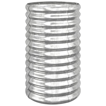 vidaXL Pflanzkübel Verzinkter Stahl 40x40x68 cm Silber
