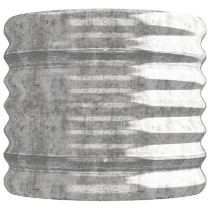 vidaXL Carré potager en acier galvanisé 114x40x36 cm Argenté