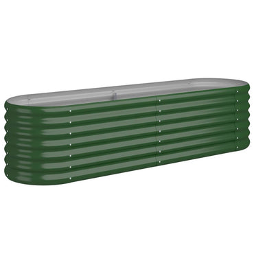 vidaXL Carré potager en acier galvanisé 152 x 40 x 36 cm Vert