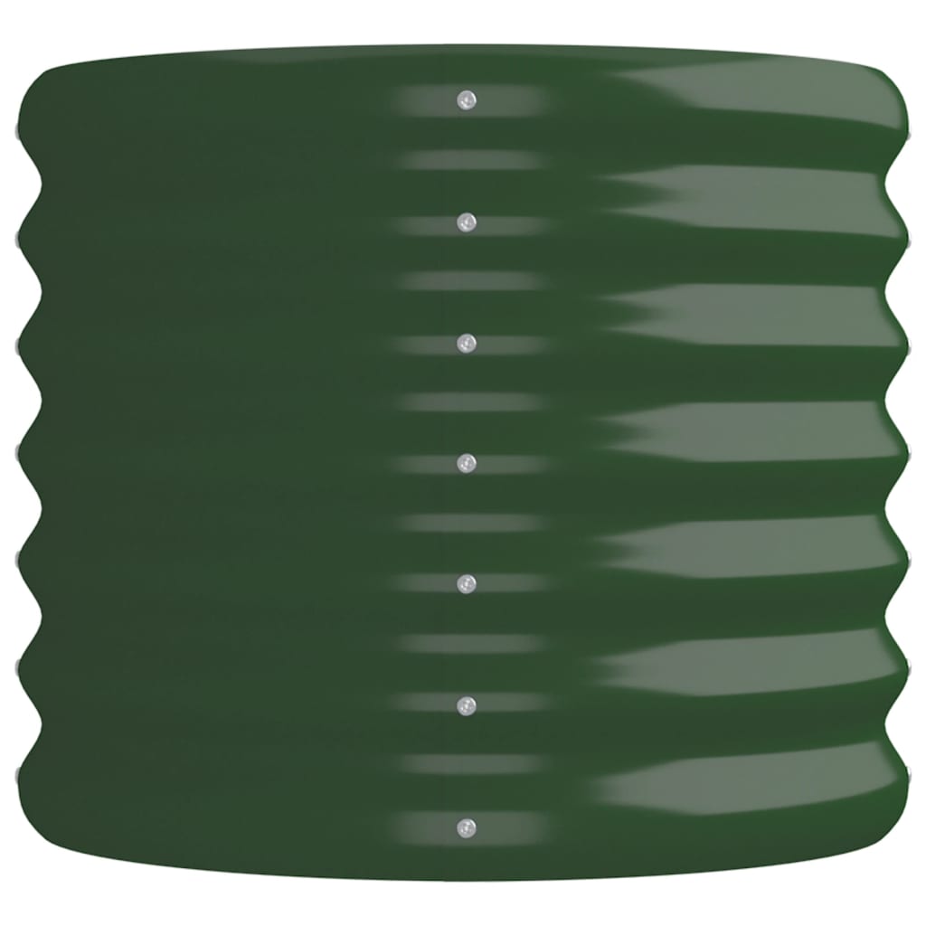 vidaXL Carré potager en acier galvanisé 152 x 40 x 36 cm Vert