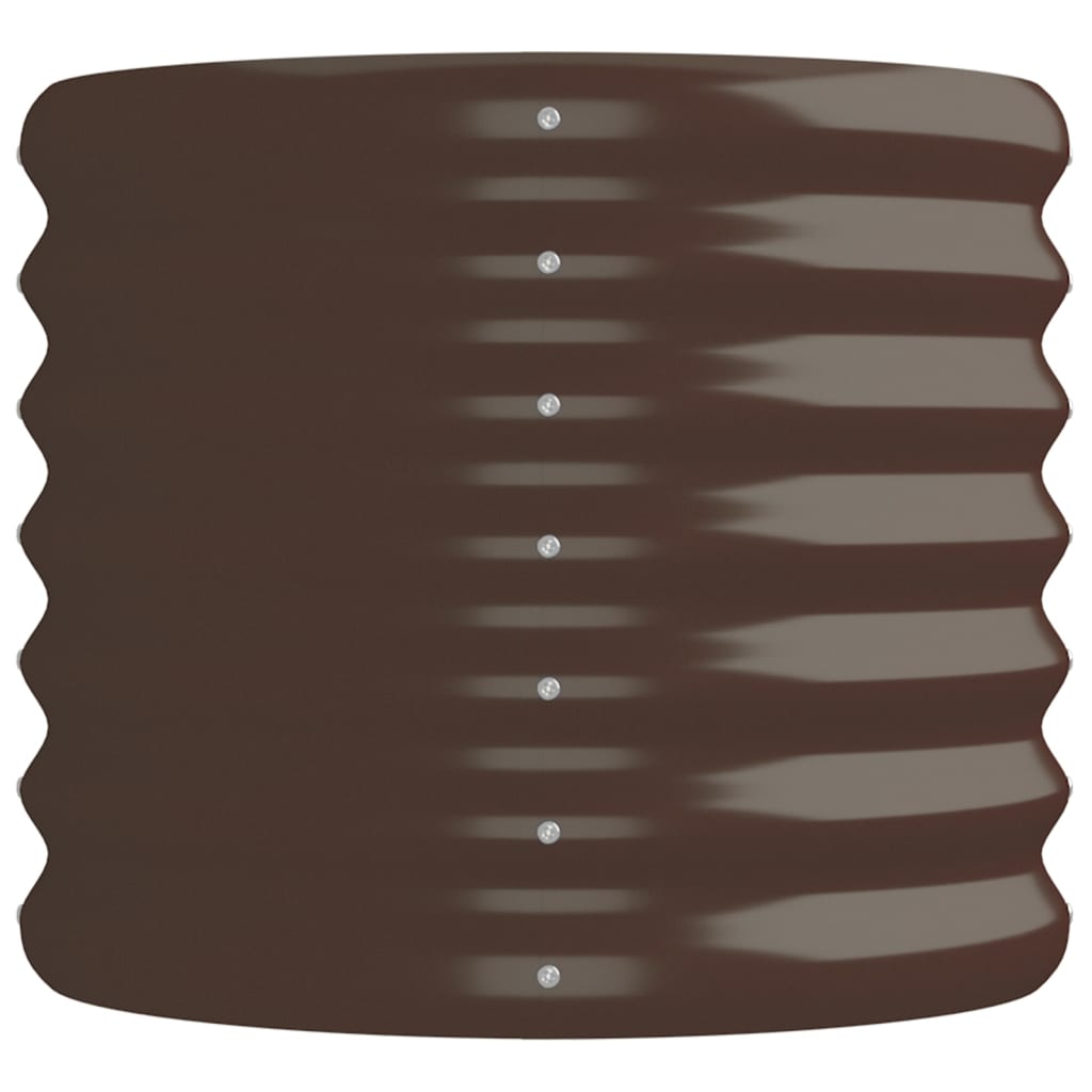 vidaXL Jardinière surélevée en acier galvanisé 152x40x36 cm marron
