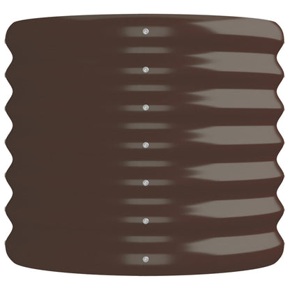vidaXL Jardinière surélevée en acier galvanisé 152x40x36 cm marron