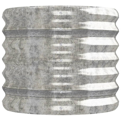 vidaXL Carré potager en acier galvanisé 152x40x36 cm Argenté