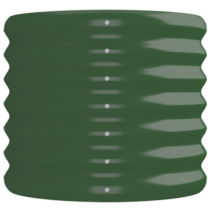 vidaXL Carré potager en acier galvanisé 224x40x36 cm vert