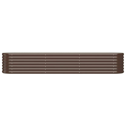vidaXL Jardinière surélevée Acier galvanisé 224x40x36 cm Marron