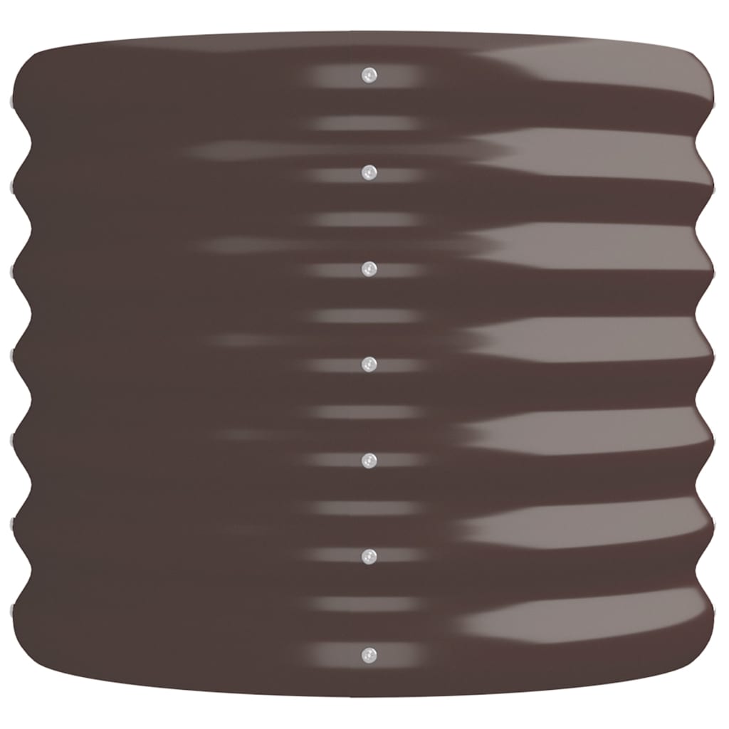 vidaXL Jardinière surélevée Acier galvanisé 224x40x36 cm Marron