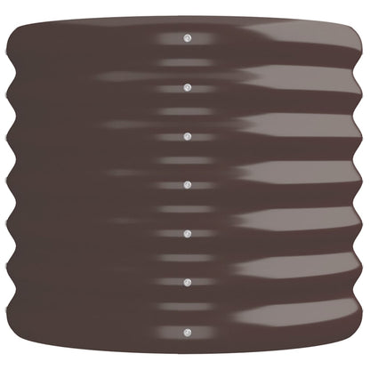 vidaXL Jardinière surélevée Acier galvanisé 224x40x36 cm Marron
