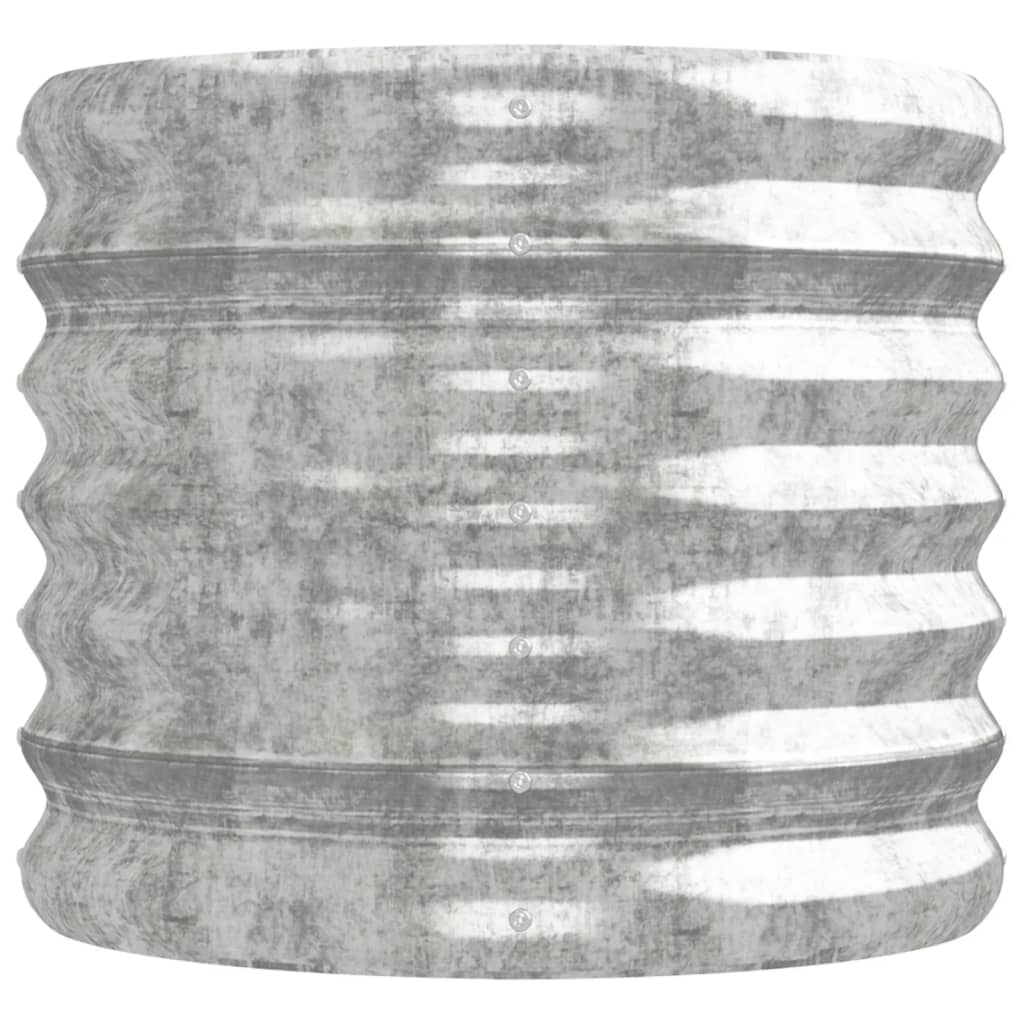 vidaXL Jardinière surélevée en acier galvanisé 224x40x36 cm Argenté