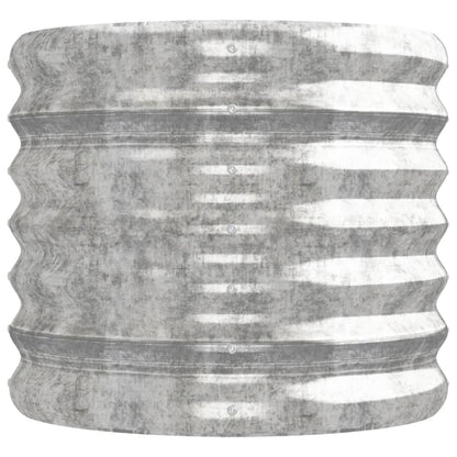 vidaXL Jardinière surélevée en acier galvanisé 224x40x36 cm Argenté