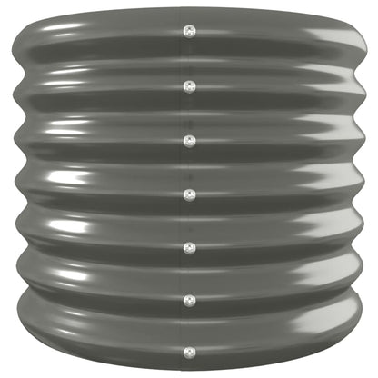 vidaXL Carré potager en acier galvanisé 260x40x36 cm Gris