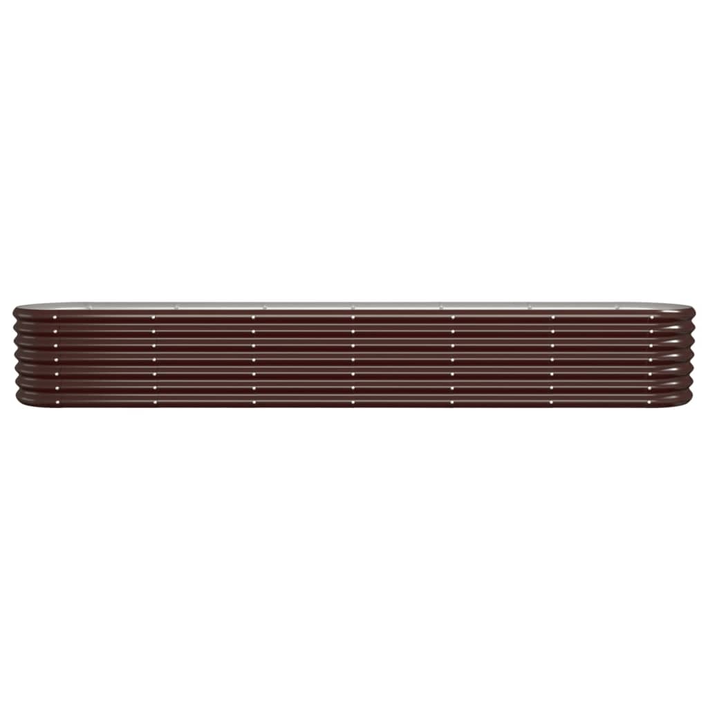vidaXL Hochbeet Verzinkter Stahl 260x40x36 cm Braun