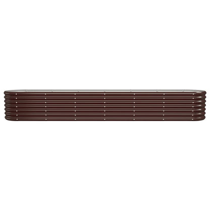 vidaXL Hochbeet Verzinkter Stahl 260x40x36 cm Braun