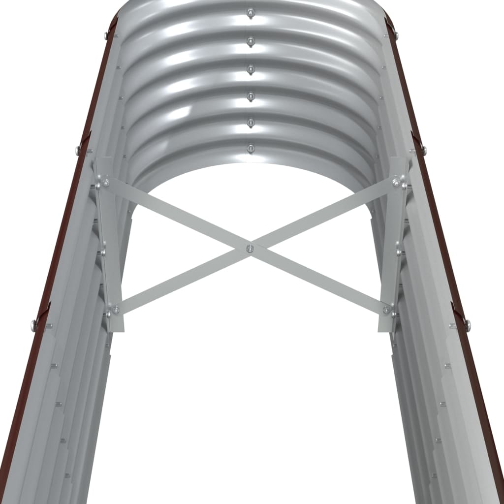 vidaXL Hochbeet Verzinkter Stahl 260x40x36 cm Braun