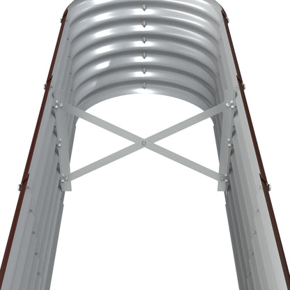 vidaXL Hochbeet Verzinkter Stahl 260x40x36 cm Braun