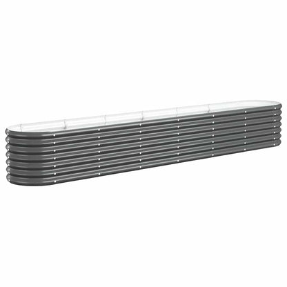 vidaXL Hochbeet Verzinkter Stahl 260x40x36 cm Anthrazit