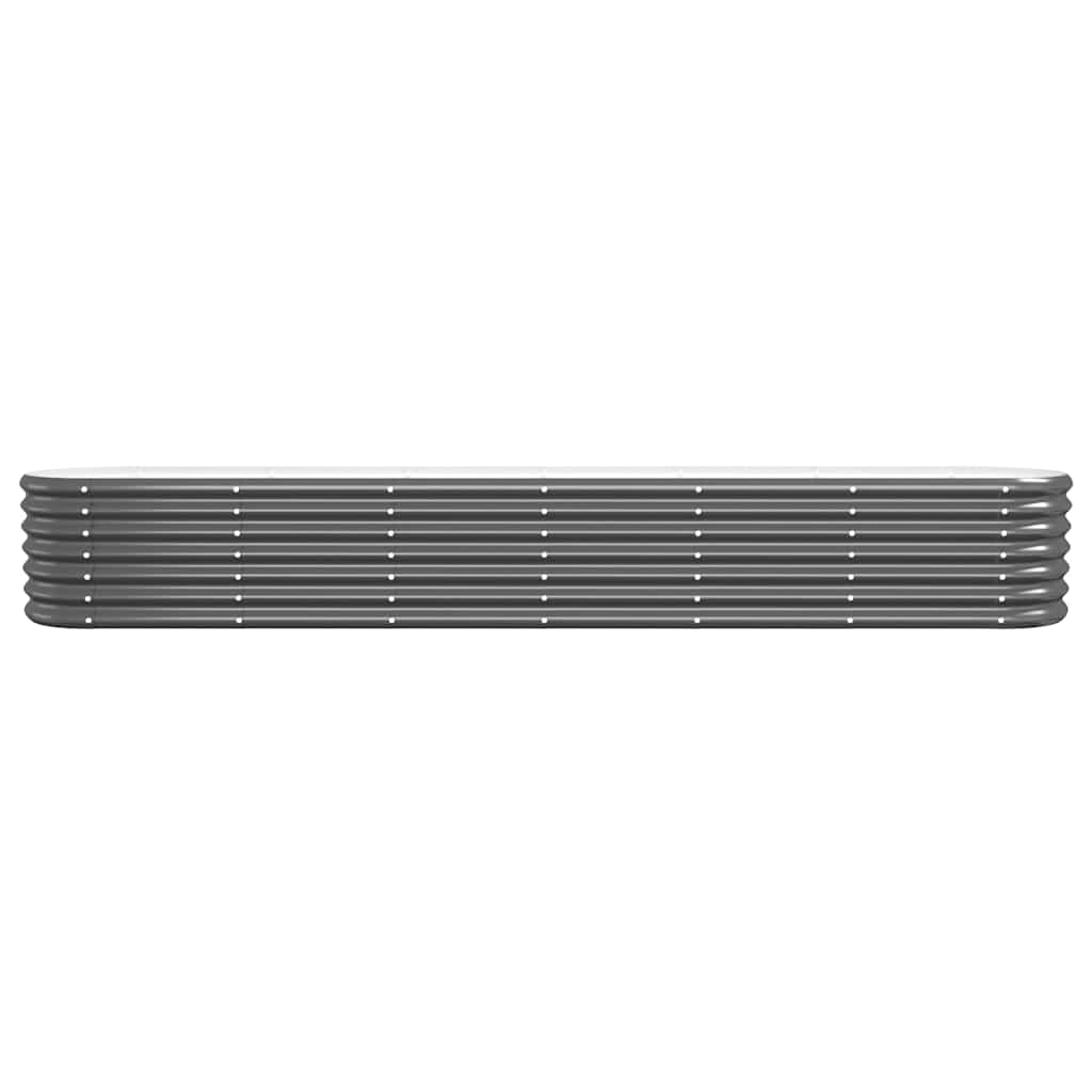 vidaXL Hochbeet Verzinkter Stahl 260x40x36 cm Anthrazit