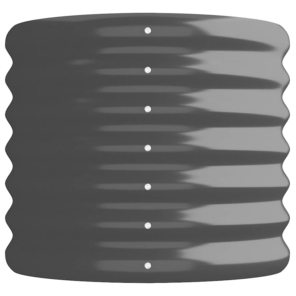 vidaXL Hochbeet Verzinkter Stahl 260x40x36 cm Anthrazit