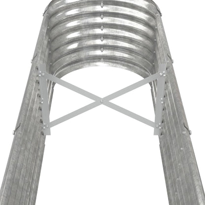 vidaXL Hochbeet Verzinkter Stahl 260x40x36 cm Silbern