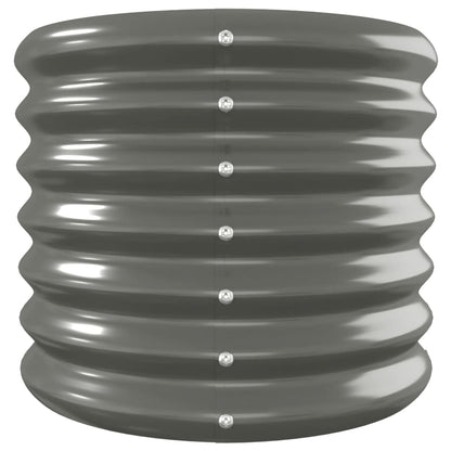 vidaXL Hochbeet Verzinkter Stahl 332x40x36 cm Grau