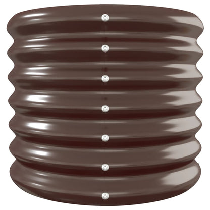 vidaXL Hochbeet Verzinkter Stahl 332x40x36 cm Braun